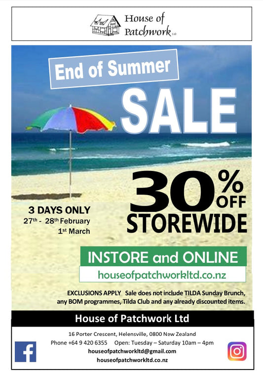 End of Summer Sale 2025
