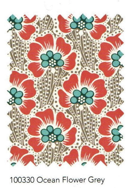 Cotton Beach - Ocean Flower Grey