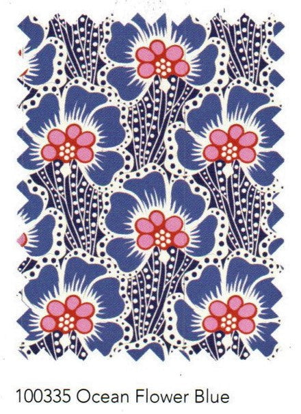 Cotton Beach - Ocean Flower Blue