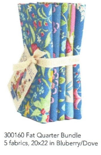 Bloomsville - Fat 1/4 Bundle  - Blueberry/Dove