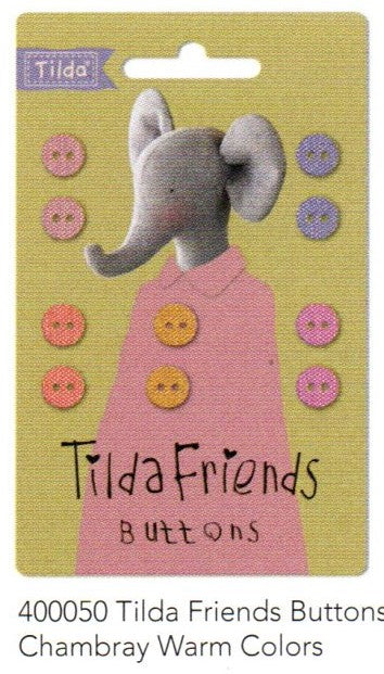 Tilda Friends - Buttons Chambray Warm Colours