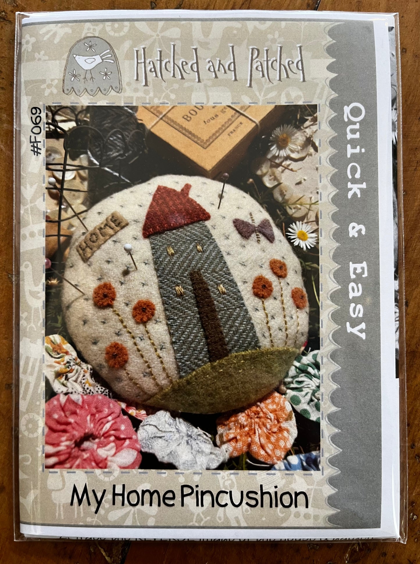 Hatched & Patched “My Home Pincushion”
