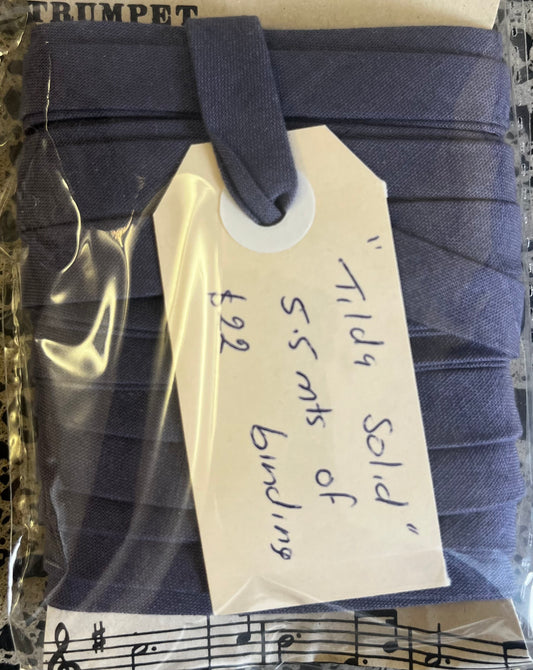 Pre-Made Bias Binding - Tilda Solid Purple/Grape