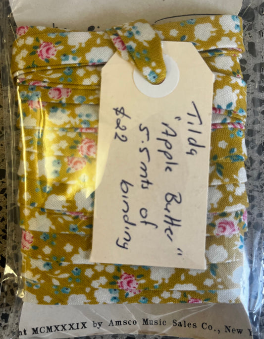 Pre-Made Bias Binding - Tilda Apple Butter