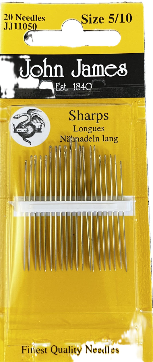 John James Needles - Size 5/10 Sharps