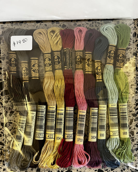 DMC Mixed Embroidery Threads pack