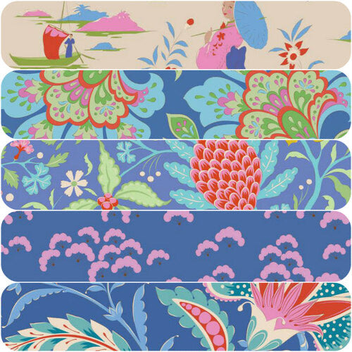 Bloomsville - Fat 1/4 Bundle  - Blueberry/Dove