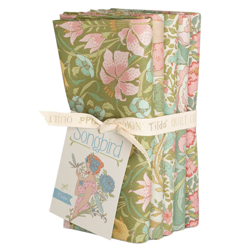 Songbird - Fat 1/4 Bundle (5 Fabrics) - Green