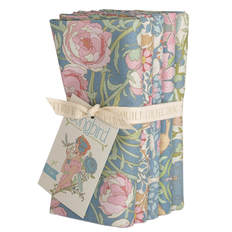 Songbird - Fat 1/4 Bundle (5 Fabrics) - Blue