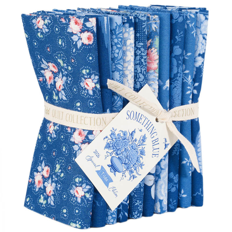 Something Blue - Fat 1/4 Bundle (10 Fabrics)  Darks