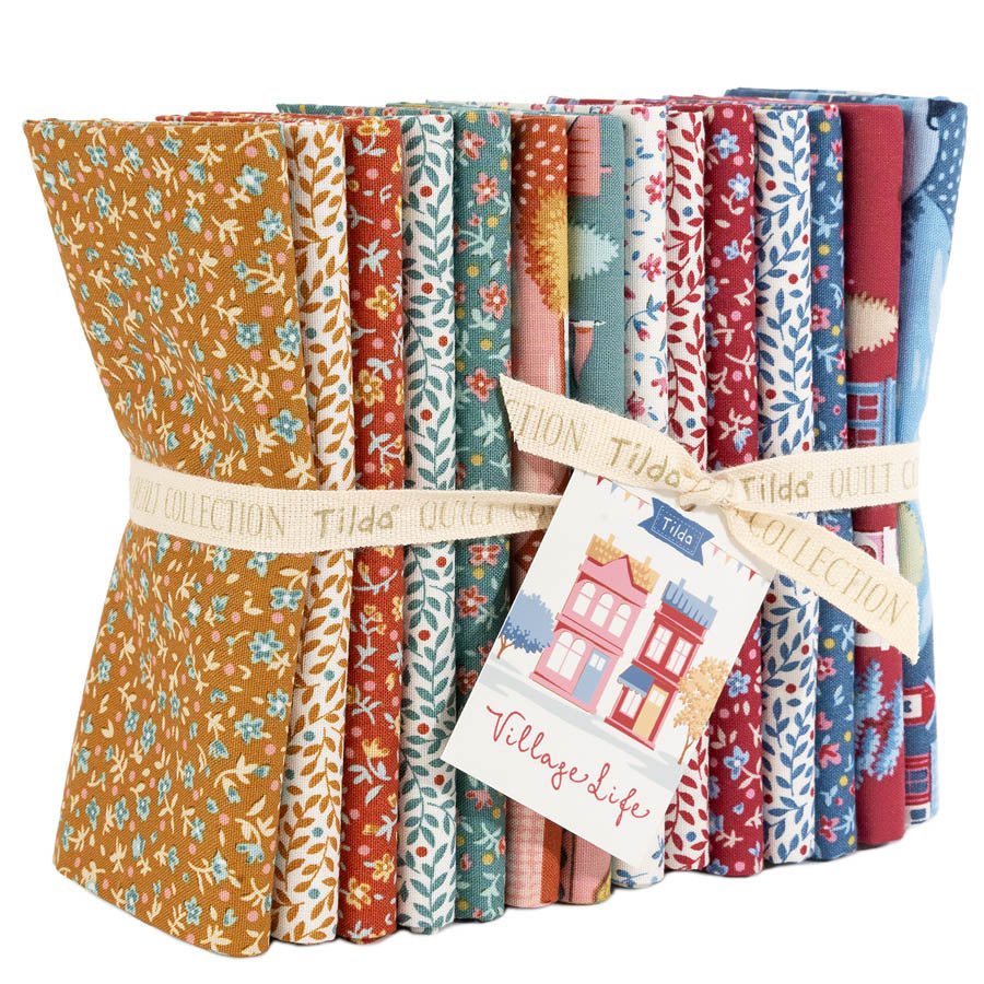 Village Life - Blenders - Fat 1/4 Bundle (14 Fabrics)
