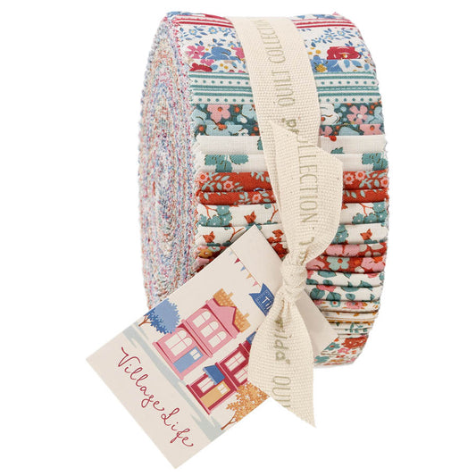 Village Life -  Fabric Roll