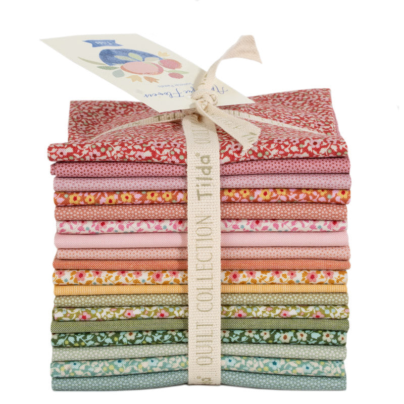 Applique Flowers - Fat 1/8 Bundle (18 Fabrics)