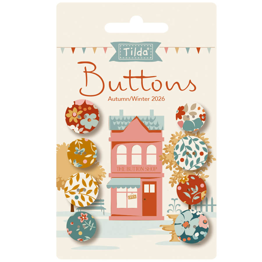Village Life -  Buttons  Autumn  14mm/16mm
