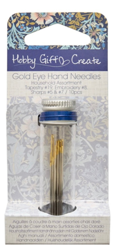 Hobby Gift - Gold Eye Hand Needles - Household Assortment
