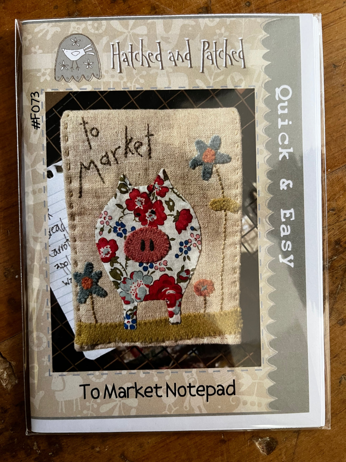Patchwork Limited Hatched & Patched “To Market Notepad” – House Of Patchwork Limited